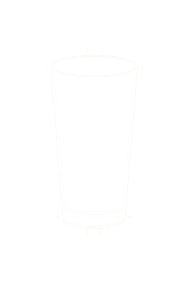 Line drawing of a tall highball tumbler.